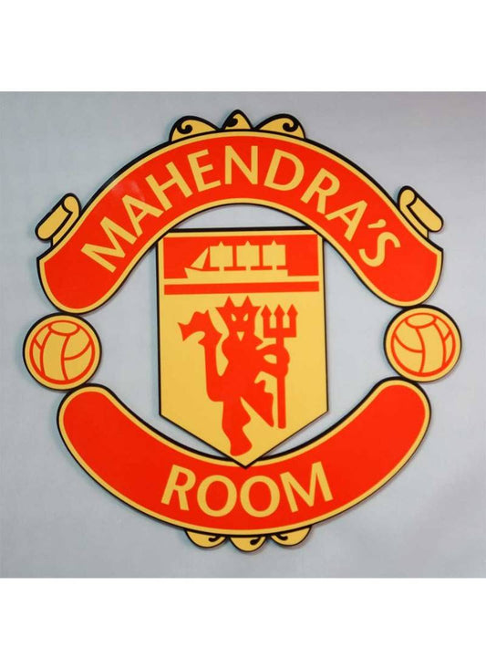 Personalised Manchester United Door Name Plate